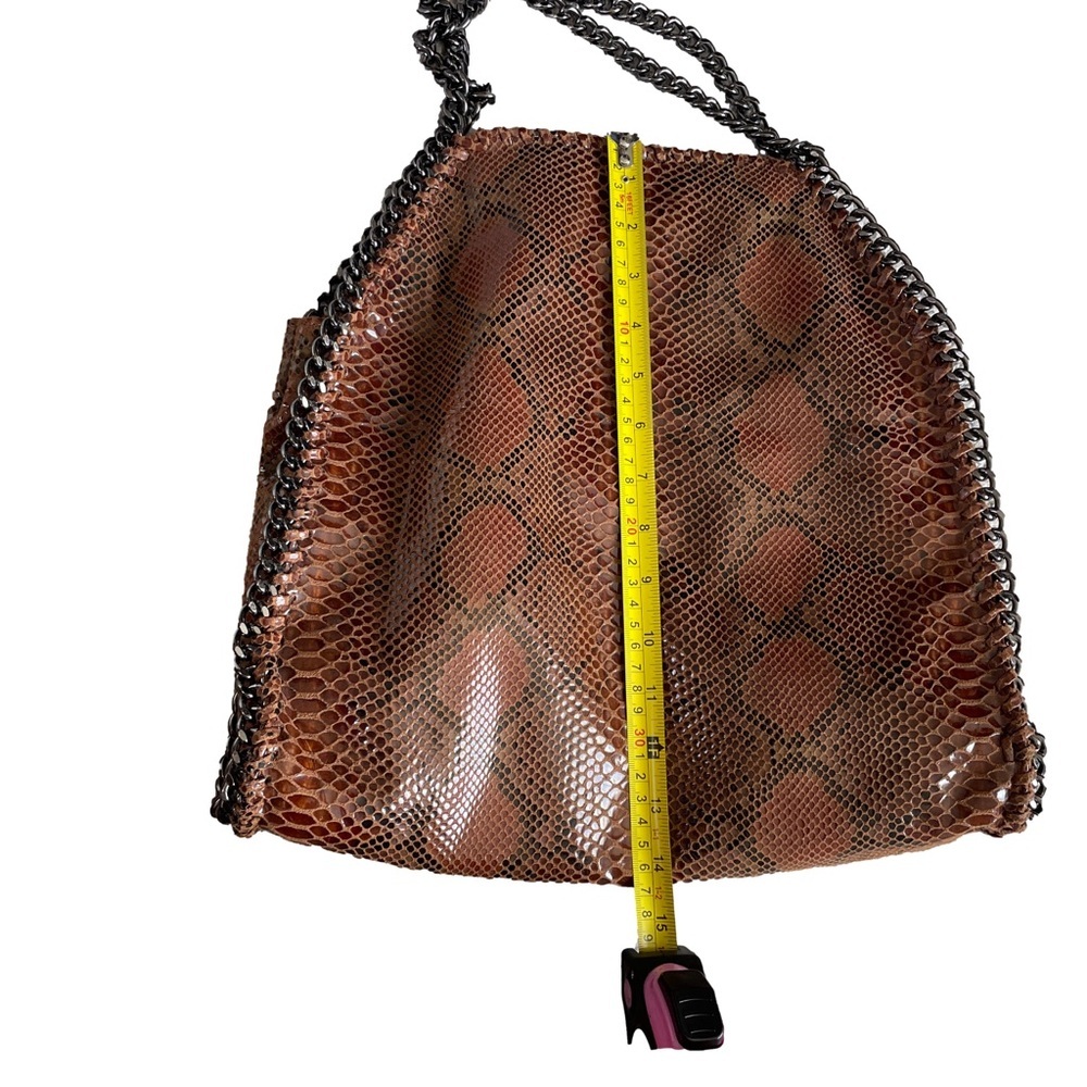 Bam Forever Faux Snake Leather Purse With Black Chain - Picture 3 of 6